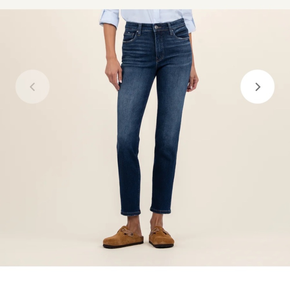 KUT Reese Ankle Straight Leg High Rise